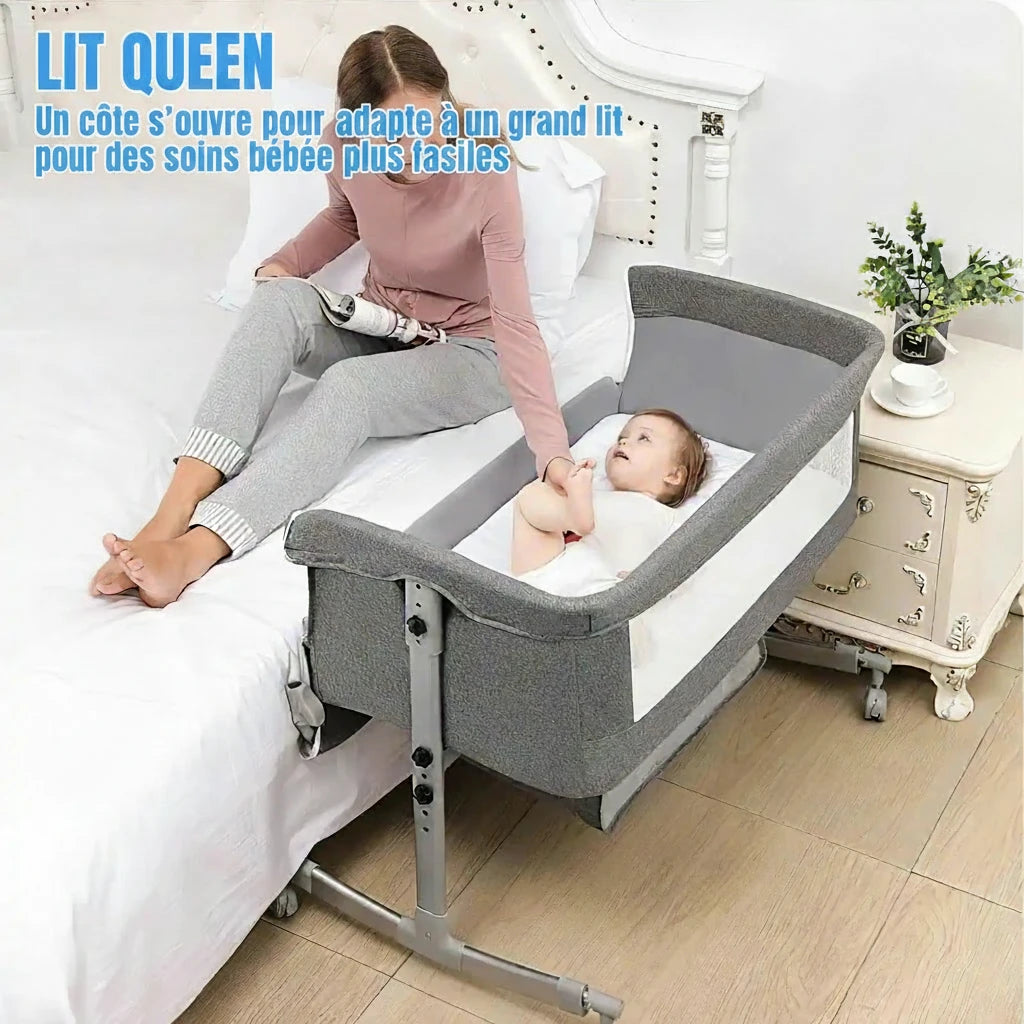 Lit bébé évolutif - moustiquaire amovible anti-moustiques