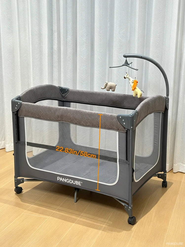 Lit parapluie - étagère à jouets et rangement