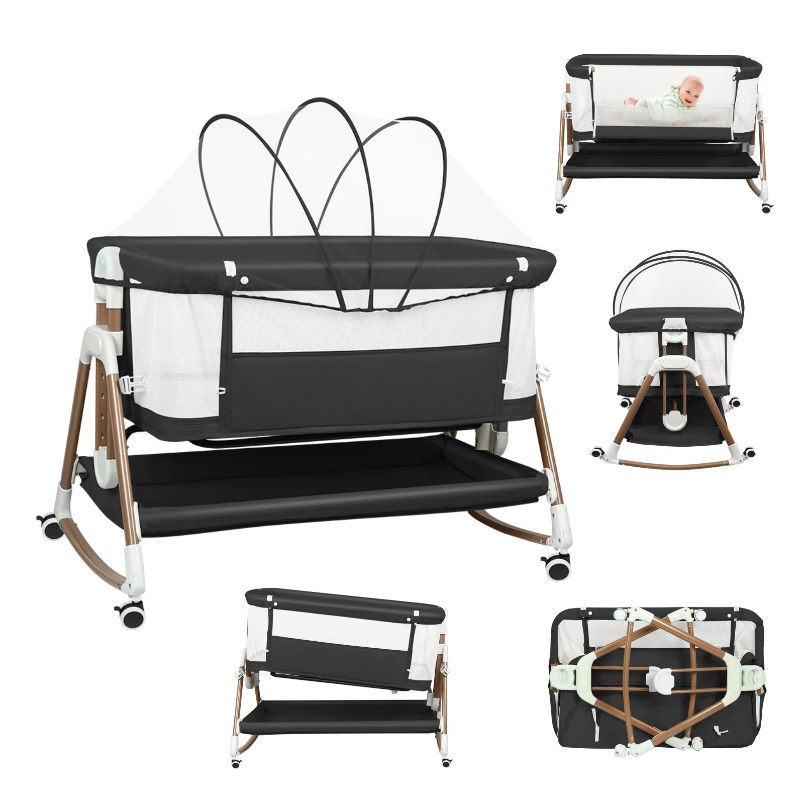 Lit cododo Doux Sommeil Bébé - bébé installé confortablement
