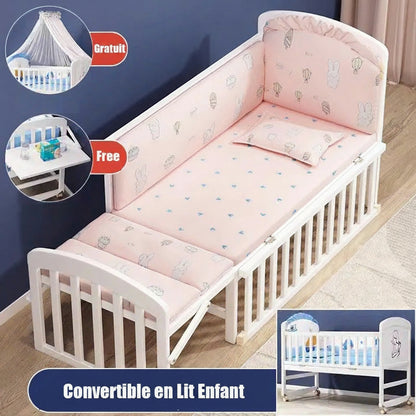 Cuna de madera evolutiva — Se transforma en cama infantil