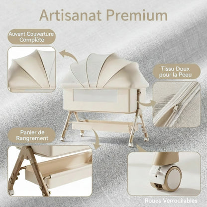 Lit cododo compact - table à langer intégrée