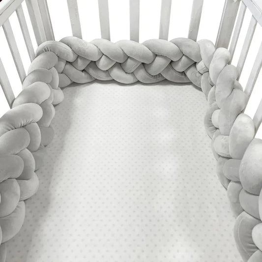Tour de Lit Bebe - CozyKnot™ - Gris - Bébé N'chira